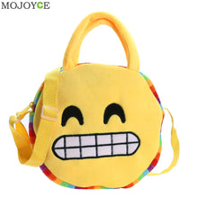 Emoji Face Expression Plush Toy Children Round Backpacks School Bag Kid Backpacks Plush Baby Children School Bags ELY