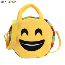 Emoji Face Expression Plush Toy Children Round Backpacks School Bag Kid Backpacks Plush Baby Children School Bags ELY