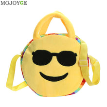 Emoji Face Expression Plush Toy Children Round Backpacks School Bag Kid Backpacks Plush Baby Children School Bags ELY