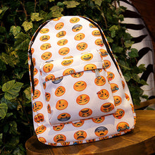 Emoji Printing Backpack Women Yellow Canvas Backpack School Bags for Teenagers Rucksack Travel Bag Mochila Feminina ELY
