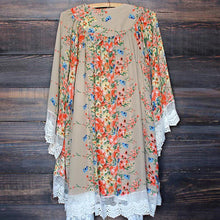 Floral Chiffon Kimono Women Cardigan Elegant Lace Women Flower Print Chiffon Blouse Shirt Women Loose Kimono jacket ELY