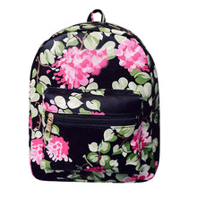 Floral Print Leather Backpack Shoulder School Bags For Teenagers Backpacks for Teenage Girls Satchel Backpack Women ELY