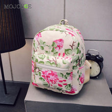 Floral Print Leather Backpack Shoulder School Bags For Teenagers Backpacks for Teenage Girls Satchel Backpack Women ELY