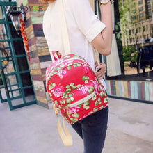 Floral Print Leather Backpack Shoulder School Bags For Teenagers Backpacks for Teenage Girls Satchel Backpack Women ELY