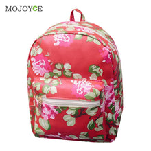 Floral Print Leather Backpack Shoulder School Bags For Teenagers Backpacks for Teenage Girls Satchel Backpack Women ELY