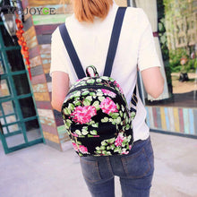 Floral Print Leather Backpack Shoulder School Bags For Teenagers Backpacks for Teenage Girls Satchel Backpack Women ELY