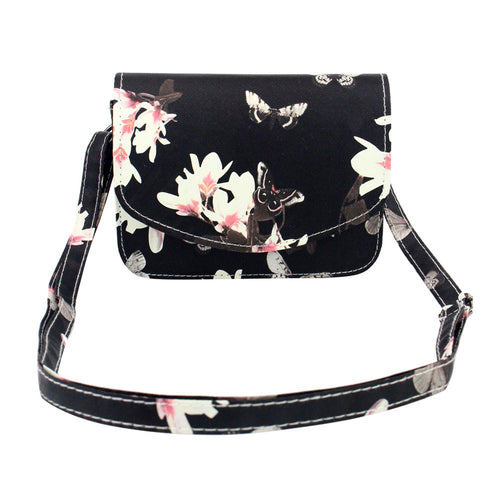 Floral Print Women Bag Crossbody Women Messenger Bags PU Leather Handbag Purse Sling Shoulder Bags bolsa feminina 1STL ELY