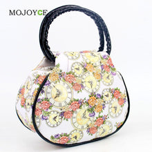 Floral Print Women Bag PU Leather Handbags National Shoulder Bags Coin Purse Clutch 1STL ELY