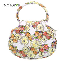 Floral Print Women Bag PU Leather Handbags National Shoulder Bags Coin Purse Clutch 1STL ELY