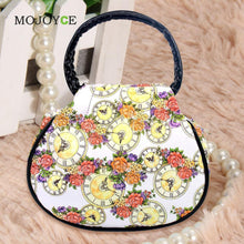 Floral Print Women Bag PU Leather Handbags National Shoulder Bags Coin Purse Clutch 1STL ELY