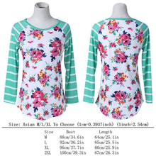 Floral Printing Women Long Sleeve Tee Shirt Casual O-Neck Crop Tops T-Shirt Women Tops Women Clothes Plus Size ELY