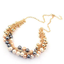 Gold Beads Choker Necklace Pendant Necklaces Women Statement Jewelry Retro Beauty Accessorios Collares Necklace ELY