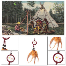 Handmade Dream Catcher Net Key Chain With Feathers Car Key buckle Pretty Decoration Car Key buckle Gift 1STL ELY