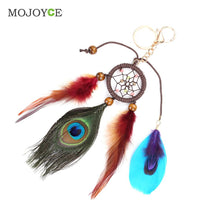 Handmade Dreamcatcher Feathers Car Bag Keychain Key Rings 1STL ELY
