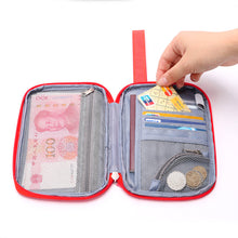 Handy Travel Passport Bag Credit ID Card Holder Organizer Cash Wallet Purse Passport Cover Wallet Purse Organizer Bag ELY