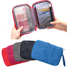 Handy Travel Passport Bag Credit ID Card Holder Organizer Cash Wallet Purse Passport Cover Wallet Purse Organizer Bag ELY