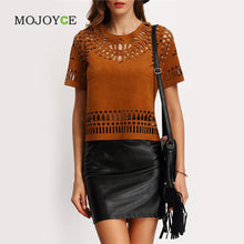 Hollow Out T Shirt Women Zipper Sexy Tops Casual Tee Shirt Femme Short Crew Neck Cropped Blusas Femininas Women Tops ELY