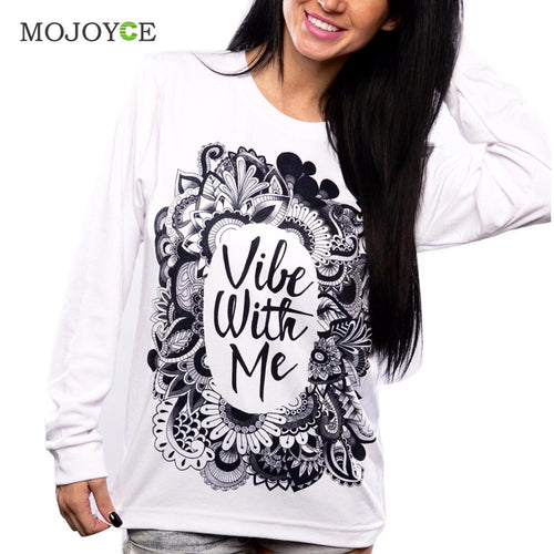 Hoodie Women Long Sleeve Hoodies Sweatshirt Women Vibe With Me Print Graphic Sweatshirt Suit Women ELY