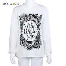 Hoodie Women Long Sleeve Hoodies Sweatshirt Women Vibe With Me Print Graphic Sweatshirt Suit Women ELY