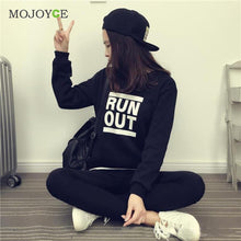 3 Colors Hoodies Women Letter Print Long Sleeve Casual Sweatshirts Women Tops ELY
