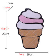 Ice Cream Women Messenger Bags Leather Shoulder Bags Famous Brand Small Crossbody Shoulder Bag Clutch Purse Bag Feminina ELY