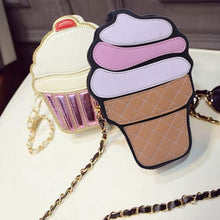 Ice Cream Women Messenger Bags Leather Shoulder Bags Famous Brand Small Crossbody Shoulder Bag Clutch Purse Bag Feminina ELY