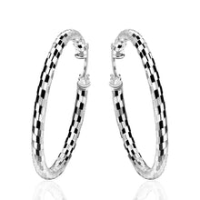 Jewelry Women's silver plated big Twisted Rope hoop earings Bijoux Earrings For Wedding 594 ELY