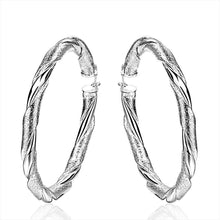Jewelry Women's silver plated big round hoop earings Bijoux Earrings For Wedding 59 ELY
