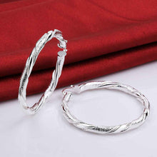 Jewelry Women's silver plated big round hoop earings Bijoux Earrings For Wedding 59 ELY