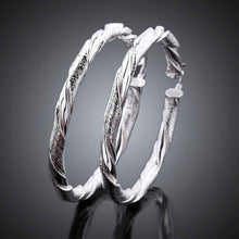 Jewelry Women's silver plated big round hoop earings Bijoux Earrings For Wedding 59 ELY