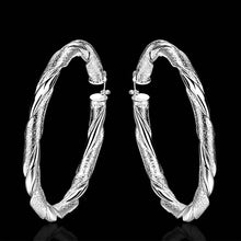 Jewelry Women's silver plated big round hoop earings Bijoux Earrings For Wedding 59 ELY