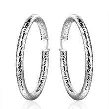 Jewelry Women's silver plated circle hoop earings Bijoux Earrings For Wedding 592 ELY