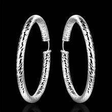 Jewelry Women's silver plated circle hoop earings Bijoux Earrings For Wedding 592 ELY