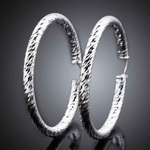 Jewelry Women's silver plated circle hoop earings Bijoux Earrings For Wedding 592 ELY