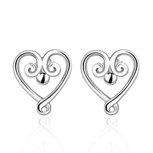 Jewelry Women's silver plated cloud heart stud earings Bijoux Earrings For Wedding 58 ELY