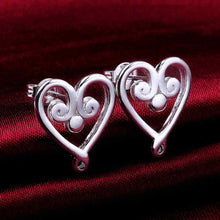 Jewelry Women's silver plated cloud heart stud earings Bijoux Earrings For Wedding 58 ELY