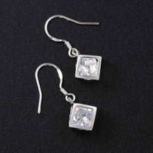 Jewelry Women's silver plated cude drop earings Bijoux Earrings For Wedding 583 ELY