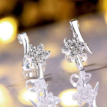 Jewelry Women's silver plated flower stud earings Bijoux Earrings For Wedding 586 ELY