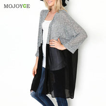 Knitted Kimono Cardigan Sweater Women Long Cardigan Oversized Sweater Chiffon Blouse Long Casual Cardigan Women ELY