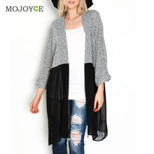 Knitted Kimono Cardigan Sweater Women Long Cardigan Oversized Sweater Chiffon Blouse Long Casual Cardigan Women ELY