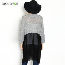 Knitted Kimono Cardigan Sweater Women Long Cardigan Oversized Sweater Chiffon Blouse Long Casual Cardigan Women ELY