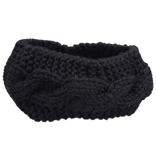 Knitted Ear Warmer Hairband Women Crochet Turban Headband ELY