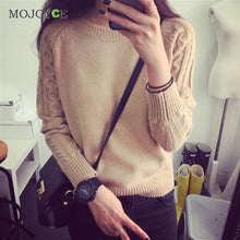 Knitted Women Sweater Long Sleeve Knitwear Jumper Pullover Tops Outwear Long Sleeves Women Sweaters and Pullovers ELY