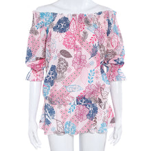 Ladies Sexy Strapless Lace Women Blouses Printed Loose Prom Party Tops Shirt Women Blusa 1STL ELY