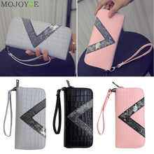 Lady Women Long Card Holder Case Leather Clutch Wallet Purse Credit Card Wallet Ticket Credit Card Bag Case Pocket ELY