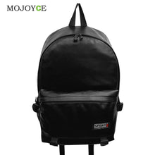 Leather Backpack Bolsa Women Preppy Style School Bags Letter Women Rucksack Travel Satchel Bags Black Mochila Feminina ELY