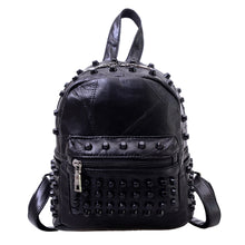 Leather Backpack Women Travel Satchel Shoulder Bag Rivet Backpack School Bag for Teenagers Mochila Feminina 1STL ELY