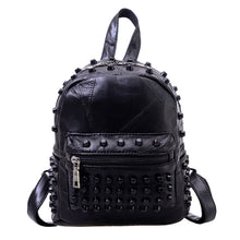 Leather Backpack Women Travel Satchel Shoulder Bag Rivet Backpack School Bag for Teenagers Mochila Feminina 1STL ELY
