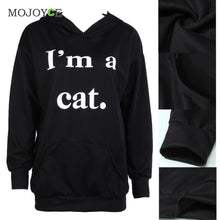 Letter Print Pullover Sweatshirt Women Casual Jumper Hoodie Black Long Sleeve Coat Sweatshirt Hoodies Women M L XL ELY