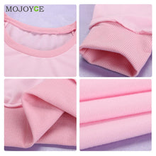 Long Sweatershirt Women Long Sleeve O Neck Hoodie Party Loose Pullovers Pink Hoodies Women M/L/XL ELY